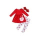 thumbnail image 1 of Vestido de túnica Top Floral Leggings Outfit para niñas pequeñas Conjunto de ropa de otoño con mangas con volantes Christmas Nituyy GL714-FT20563A2, 1 of 6