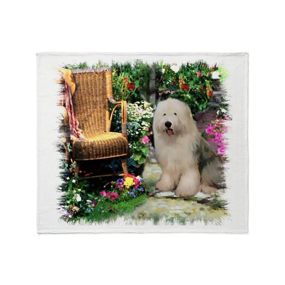 CafePress - Old English Sheepdog Throw Blanket - Soft Fleece Throw Blanket, 50"x60" for All Ages