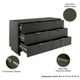 thumbnail image 4 of Manhattan Comfort Granville Engineered Wood Double Dresser in Dark Gray, 4 of 11