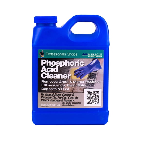 Cleaner Miracle Sealants con ácido fosfórico para azulejos de un cuarto de galón