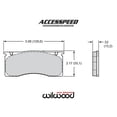 thumbnail image 2 of Wilwood 150-D0011K ProMatrix D11 Brake Pad Set for Wilwood D11 Calipers, 2 of 2