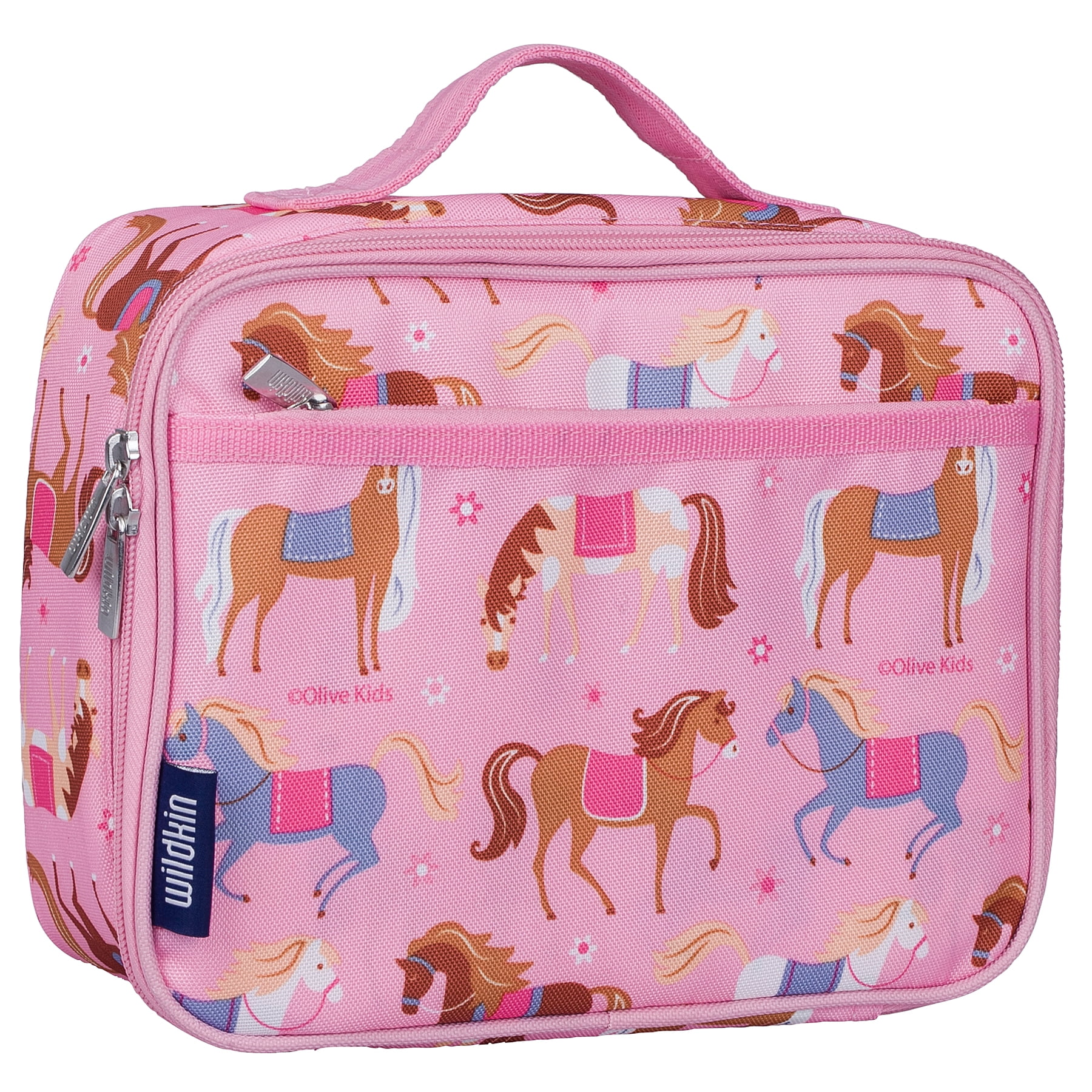 Olive Kids Horses Pink Insulated Lunch Box for Boys and Girls - Walmart