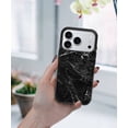 thumbnail image 5 of WIRESTER Shockproof Soft Rubber Cover Case for Apple iPhone 17 Pro 6.3" 2025, Cloudy Black Marble, 5 of 5