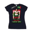 thumbnail image 1 of Elf Womens OMG Santa Cotton T-Shirt, 1 of 5