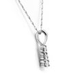 thumbnail image 3 of Pompeii 1/4 cttw Three Stone 3 Diamond White Gold Pendant Necklace (G/H,I2), 3 of 4