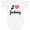 AA-White, variant on Inktastic Gardener Gift I Love Gardening Girls Baby Bodysuit