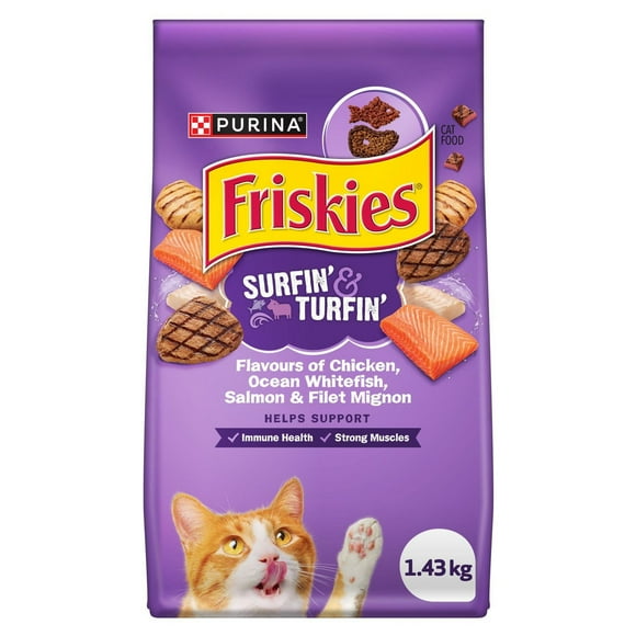 Friskies Surfin' & Turfin', Dry Cat Food 1.4kg