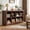 Walnut, variant on Homieasy 8-Cube Organizer, 50'' Width Cube Bookcase with Power Outlet and 9 Open Storage Shelves for Living Room, Bedroom, Walnut