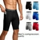 thumbnail image 2 of Pantalones cortos ajustados de compresión para entrenamiento de baloncesto y fitness para hombre, de verano, para deportes profesionales, MA70-A, 2 of 6