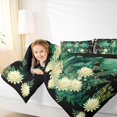 thumbnail image 4 of Castle Fairy Green Magical Dragon Bedding Comforter Set 2pcs for Children Teens Adults,Chic Floral Flowers Twin Comforter Sets Microfiber,Retro Vintage Aesthetic Breathable Bedding Set, 4 of 8