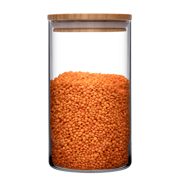 Frasco De Vidrio Con Tapa De Bambú 1480 ml Pasabahce Frasco/Con Tapa/Bambú