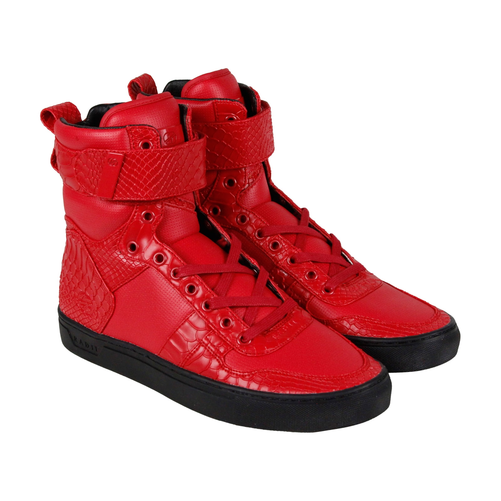 red leather sneakers mens