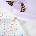 thumbnail image 4 of Manfei Vintage Leopard Print Letter Monogrammed B Twin Bedding for Girls Women,Purple Ribbon Bow Knot Duvet Cover Set for Kids Teens,Super Cozy Room Decor,2pcs,No Comforter, 4 of 6