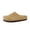 Sand, variant on Cushionaire Lute Leather Clogs For Women | Genuine Suede Closed Toe Slip On Clogs With Cushioned Footbed and Cork Outsole | Classic Comfortable Indoor Outdoor Mule Design For Everyday Wear