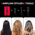 thumbnail image 3 of TYMO Airflow 2.0 Plancha rizadora de pelo plana - Alisador y rizador de cabello 2 en 1, varita rizadora de 1,25 pulgadas para cabello largo y corto, doble voltaje para viajes, 54 millones de iones, an, 3 of 5