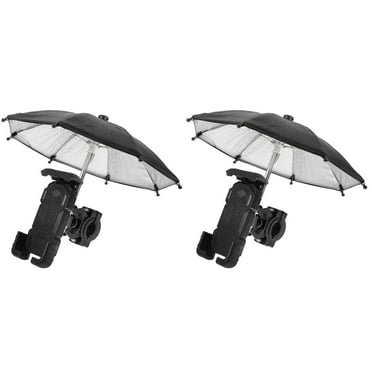 2 Pack Motorcycle Mobile Phone Holder Bike Rack Mounts Adjustable Stand Cell for  Handlebar with Umbrella