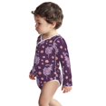 thumbnail image 3 of Xecao Snake And Flower Print Baby unisex-baby Cotton Long-sleeve Bodysuits-12 Months, 3 of 6
