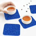 thumbnail image 4 of Leather Coasters with Heat-resistant for Drinks, Blue Circles Mosaic Cup Coasters Cup Pad Mat for Tabletop Protection, Coffee Table, Office Desk and Housewarming Gift, 4 of 5