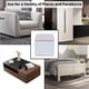 thumbnail image 4 of Elevadores de cama, elevadores de muebles, añaden 2 pulgadas de altura, soporte de acero macizo de 10 000 libras, elevador de mesa, silla o elevador, 4 of 5
