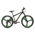 thumbnail image 2 of Bicicleta R26 Aluminio 3x8 Vel Rin Aspas Freno Disco Verde, 2 of 6