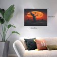 thumbnail image 2 of Balery Yellow Castle Sunset Tree Pattern Canvas Decorative Picture – 30x40in Premium Wall Art, Modern Canvas Print for Home Decor（Horizontal）, 2 of 6