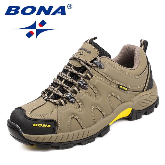 BONA, recién llegado, estilo clásico, zapatos de senderismo para hombre, zapatos deportivos con cordones para hombre, zapatillas de senderismo para correr al aire libre, envío gratis rápido Tan Jianjun unisex