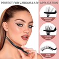 thumbnail image 3 of Lash Applicator Tool with Comb, Curved Eyelash Tweezers for Precision Placement and Application, Stainless Steel Lash Tool for DIY Eyelash Extensions, Individual Clusters, 3 of 7