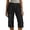 OTHER, variant on Womens Capri Pants Effortless Solid on Wide Leg 7/8 Pants for Relaxed Fit Casual Trousers with Tie Waist Comfortable Everyday Wear Cropped Pants for Women Navy,L