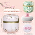 thumbnail image 2 of TYRKE Powder Puff and Container Set - Large Body Powder Puffs with Handle & Mini Puff, Velour Dusting Powders Puffs for Women,Travel Powders Container with Puff for Loose/Baby Powder (Face & Body) (pi, 2 of 3