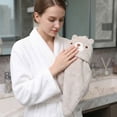 thumbnail image 4 of REGALWOVEN 1 Pack Animal Hanging Hand Towel, Soft Absorbent Quick Dry, Cute Decorative Towel for Kitchen, Bathroom Brown Bear 15" x 8", 4 of 6