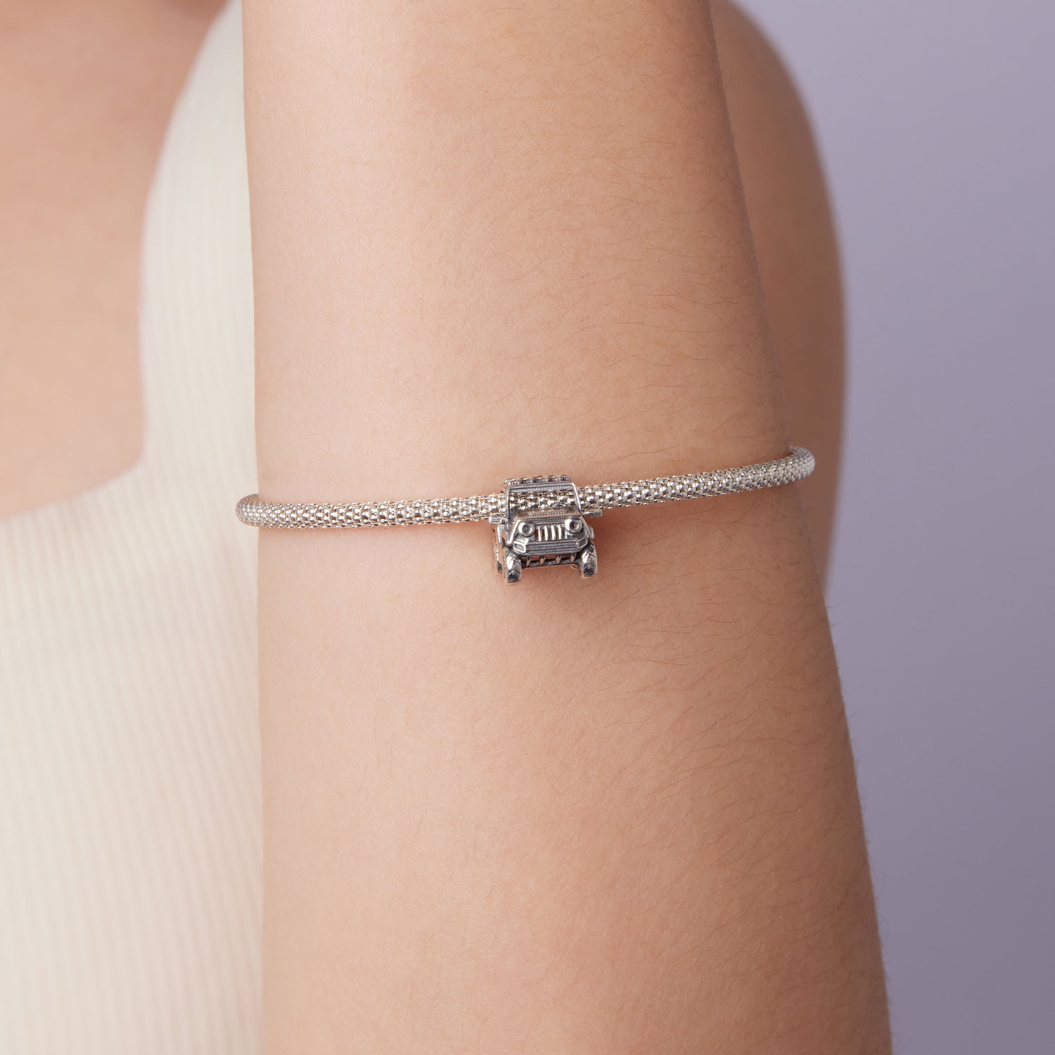 Off-road VehiclesCharm, Genuine 925 Sterling Silver Charm, Compatible with Most Charm Bracelet