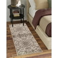 thumbnail image 4 of Unique Loom Sofia Collection Area Rug - Grace (3' 3" x 16' 5" Runner Brown/Ivory), 4 of 7
