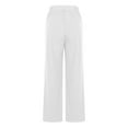 thumbnail image 5 of Buigttklop Pants for Women 2024 Women'S Flare Solid Suit Pants Leisure Trousers Bell-Bottoms Solid Color Double Pocket High Waist Pants, 5 of 6