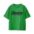 thumbnail image 2 of Marvel Avengers Doomsday Youth Logo Black White T-Shirt (Irish Green, XS-XL), 2 of 4