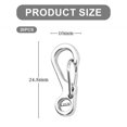 thumbnail image 3 of 20 Piece Mini Carabiner Set Carabiner Hook Snap Closure Keyring Clips Snap Buckle Spring Backpack Clasps Hooks for Camping, 3 of 6