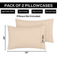 thumbnail image 4 of Fundas de almohada Utopia Bedding Queen, paquete de 2 unidades, microfibra suave, 4 of 7