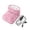 Pink, variant on Electric Heated Foot Warmer, USB Plush Foot Pocket, Adjustable Warm Boot with Washable Cover for Home and Office