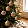 thumbnail image 5 of Velvet Christmas Ball Ornament Hanging Style Inlaid Detail Decorative Surface Bauble for Christmas Tree Hanging Display, 5 of 7
