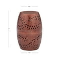 thumbnail image 3 of Powell Shanice Round Lace Cut Metal Indoor Accent Side Table, 19" Tall, Copper, 3 of 5