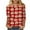 Multicolour, variant on Horkkom Christmas Shirts for Women 3/4 Sleeve Christmas Tree Print Round Neck Loose Top T-shirt XL