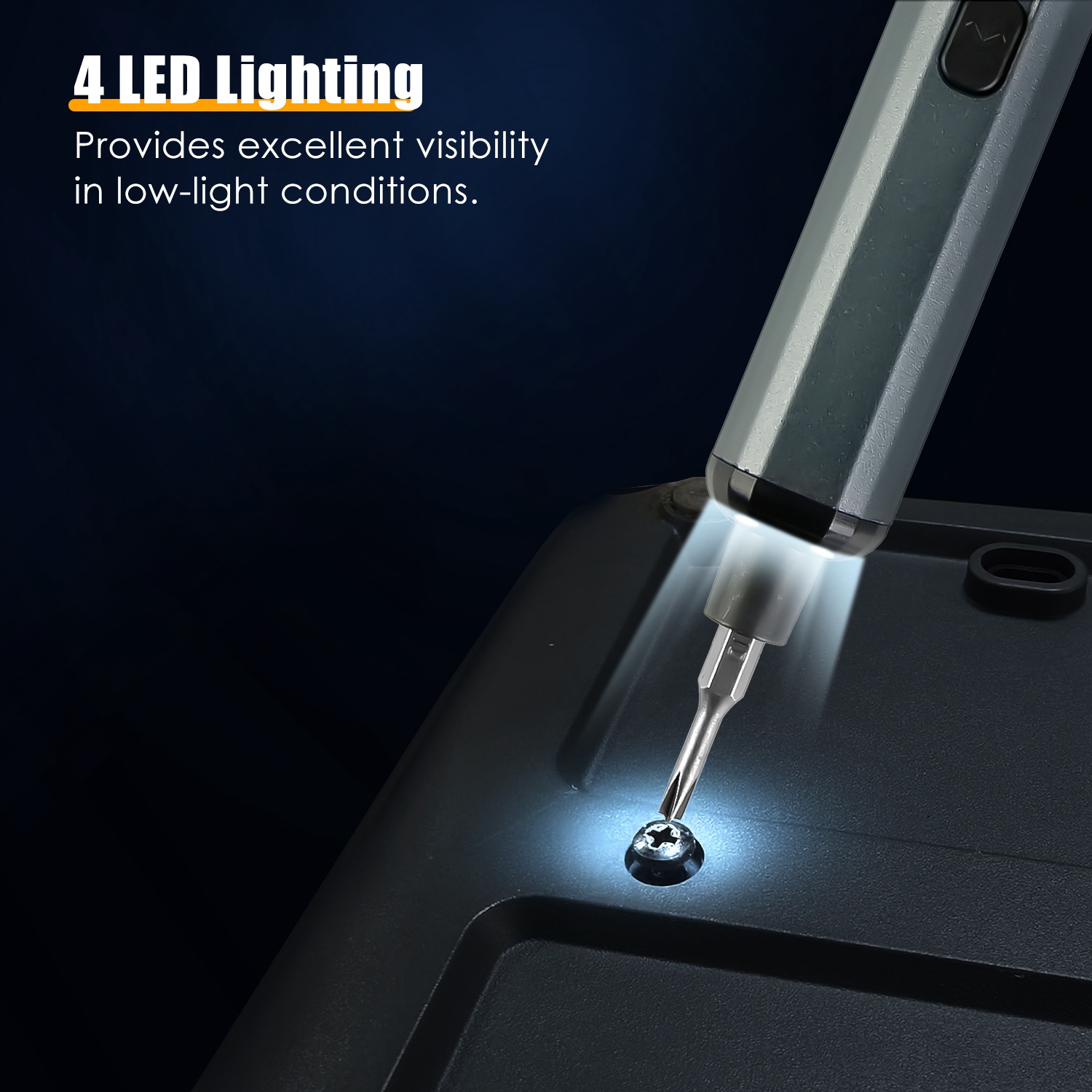 Imountek 70-in-1 Rechargeable Electric Screwdriver Kit with 64 Precision Bits, 5 Torque Settings & LED Lights for Electronics Repair, Black