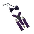 thumbnail image 1 of DISPARTOS DE NIÑOS Bowtie Set ajustable y espalda para niños para niñas jeans para niñas Morado oscuro, 1 of 8