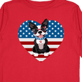 thumbnail image 4 of Inktastic Boston Terrier Dog US Flag July 4th Boys or Girls Long Sleeve Toddler T-Shirt, 4 of 5