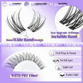 thumbnail image 5 of Lash Clusters Wispy Eyelash Extensions 168pcs Volume Individual Lashes 10-18mm Waterproof Natural DIY Lash Extensions Cluster Eyelash Extensions by ALICE, 5 of 10