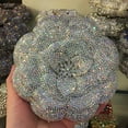 thumbnail image 3 of StyleSack Flower Rhinestone Clutch for Women - Sparkling Phone Fit Evening Purse, Diamond Party Shoulder Bling Bag, 3 of 3