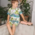 thumbnail image 4 of Balery Cartoon Frogs Conjunto de Pijama Infantil de Manga Corta con Estampado – Ropa de Dormir de Algodón Suave-X-Large, 4 of 6