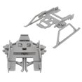 thumbnail image 3 of Tren de Aterrizaje Plegable, Ahorro de Espacio de Liberación Rápida Gris Altura de Drones de la Altura del Dron de la Pierna Extendida Aperta Aperta precisa para El Reemplazo, 3 of 7