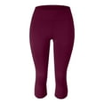 thumbnail image 5 of Tosmy Yoga Pants For Women Plus Size Leggings For Women Capri Yoga Pants Butt Lifting Shapewear Women's Clothing Soft Leggings For Women, 5 of 5