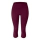 thumbnail image 5 of Leggings de talla grande para mujer: pantalones capri de yoga, faja moldeadora que realza los glúteos, tejido de poliéster, tallas XL-XXXXXL para hacer ejercicio/uso informal., 5 of 5