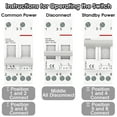 thumbnail image 3 of 2P 40A 63A AC400V 50/60Hz Din Rail Modular Dual Power Manual Transfer Switch Isolating Discounnecting Switch Circuit Breaker, 3 of 6